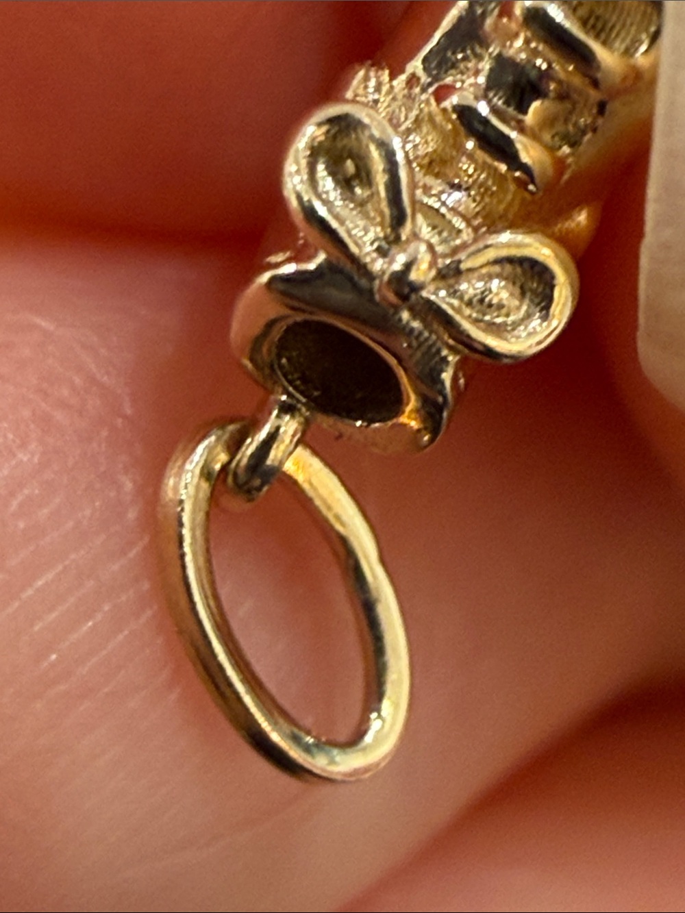 CATBIRD Pearl-Twirl Roller Skate Charm 14k Yellow Gold TINY roller skate charm - Picture 8 of 10